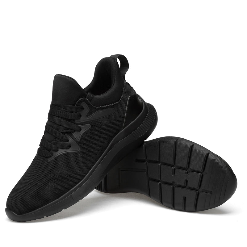 Pair of Plexa Black Elevator Sneakers | Levante Shoes