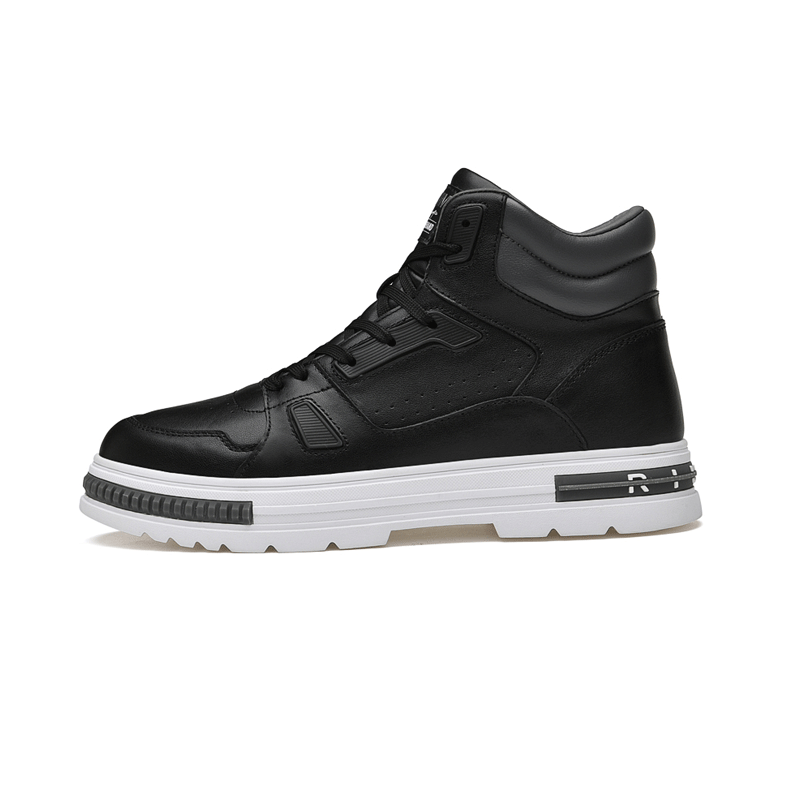 Apex Black Hi-Top Elevator Sneakers | Levante Shoes
