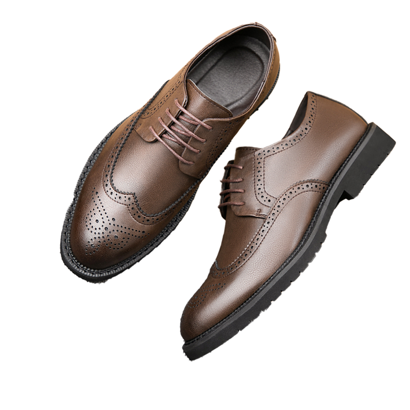Benedikt Elevator Dress Brogues in Brown | Levante Shoes