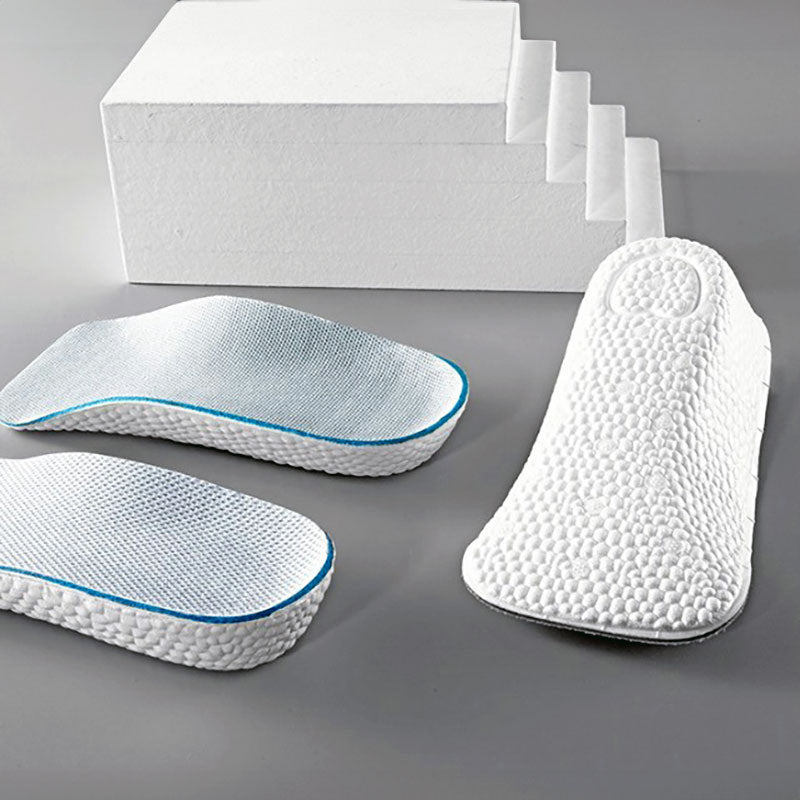 Top and Bottom Views of Boost Height Increasing Heel Pads | Levante Shoes
