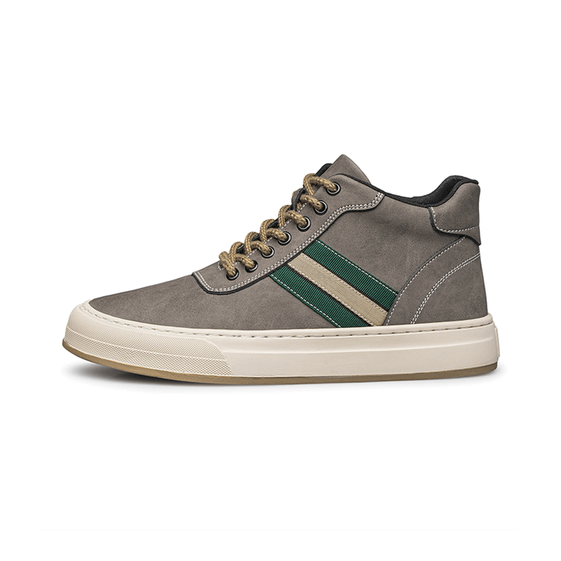Durion Grey Hi-Top Elevator Sneaker | Levante Shoes
