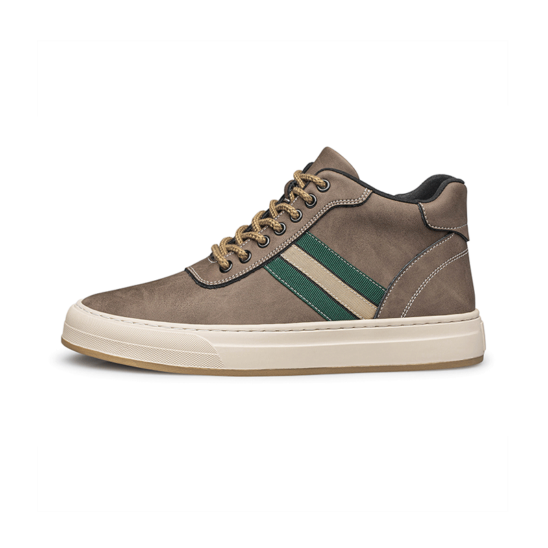 Durion Brown Hi-Top Elevator Sneaker | Levante Shoes