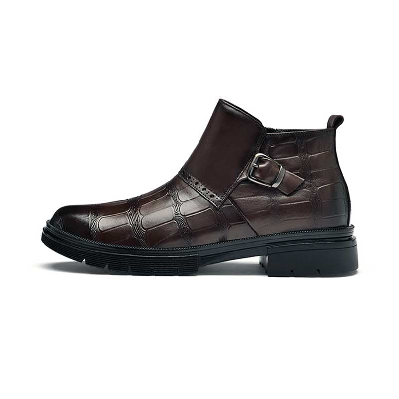 Martyn Elevator Boots – Brown Leather | Levante Shoes