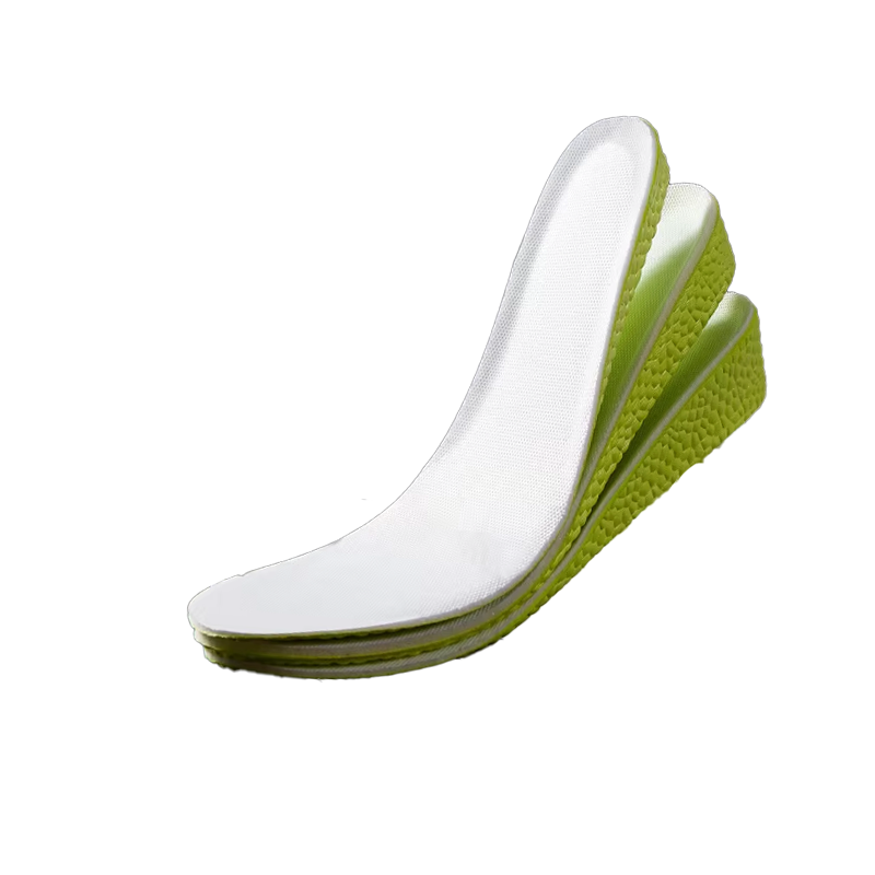Angled Front View of Full Length Elevator Inner Soles | Levante Shoes