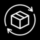 Levante Shoes animated return icon for easy exchanges and returns