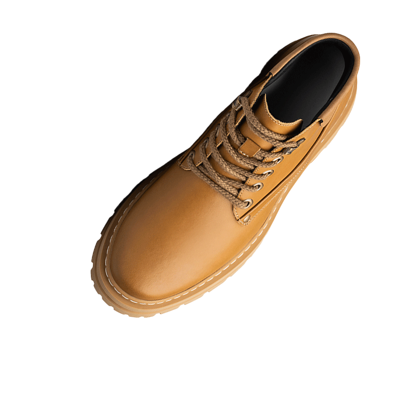 Top View of Rockie Brown Elevator Boot | Levante Shoes