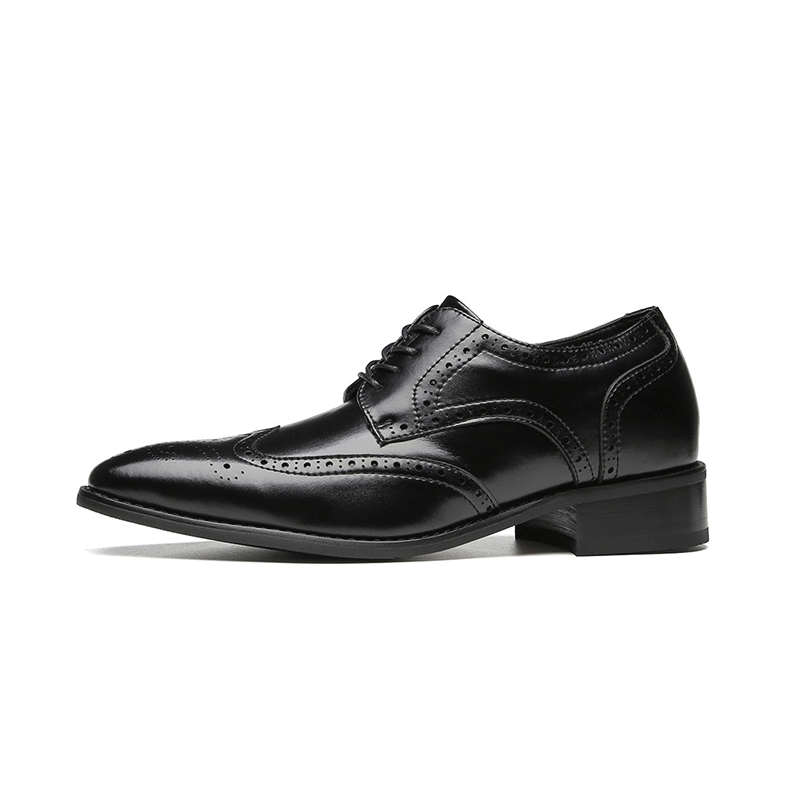 Royce Elevator Brogues in Black | Levante Shoes