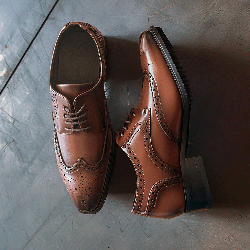 Royce Brogues on Slate Tile | Levante Shoes