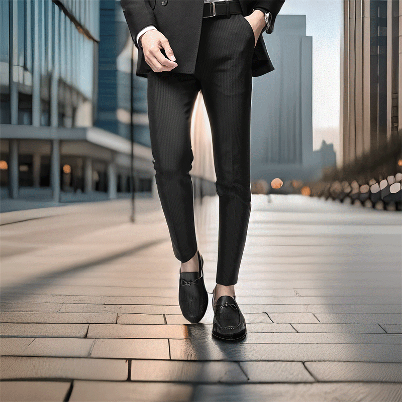 Man Walking Down Street in Verno Elevator Loafers | Levante Shoes
