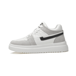 Verve White/Light Grey Elevator Sneakers | Levante Shoes