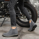 Chelsea-style Grey Monaco Elevator Boots