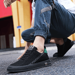 6cm Height Boost Black Elevator Sneakers by Levante Shoes