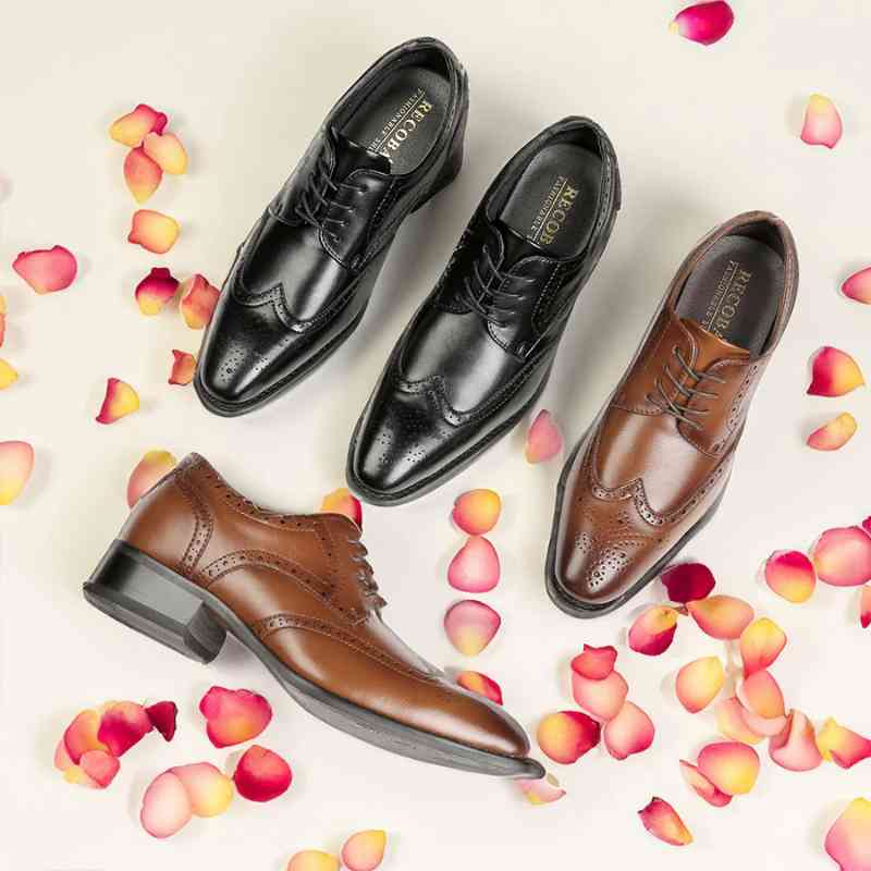 Collection of royce elevator sneaker range from top and side angles