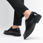 Savant Oxford Elevator Shoes - Black