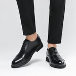 Savant Black Oxford Elevator Shoes