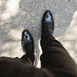 Top View of Man Wearing Ashford Elevator Shoes | Levante Shoes