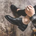 Benedikt Black Elevator Brogues