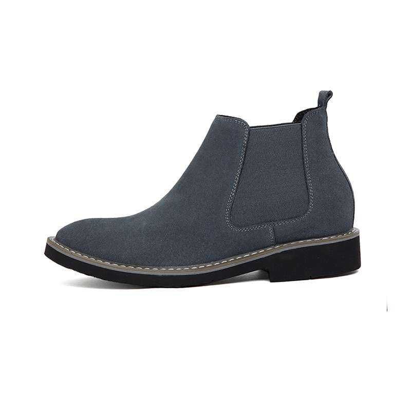 Monaco Grey Suede Elevator Boots | Levante Shoes