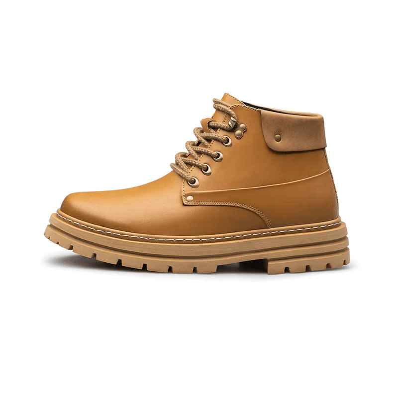 Rockie Brown Leather Elevator Boots | Levante Shoes